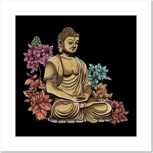 Buddha Purnima With Flower Posters and Art